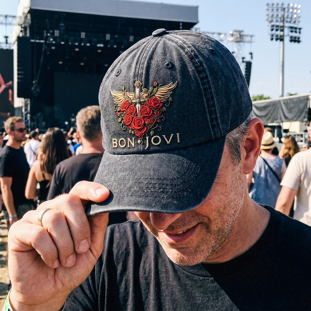 BJO Winged Sword Roses Cap