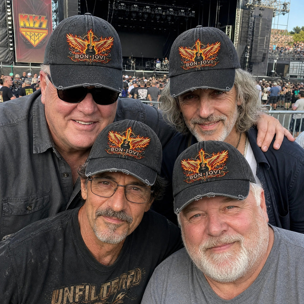 BJO Flaming Guitar Wings Cap